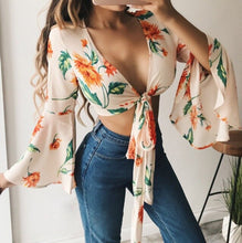 Load image into Gallery viewer, Floral Boho Fashion Blouse
