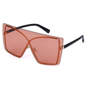 Luxury Rimless Retro Sunglasses