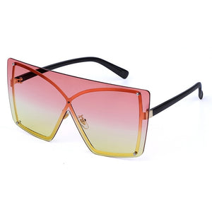 Luxury Rimless Retro Sunglasses
