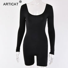 Load image into Gallery viewer, Skinny Short Playsuit Autumn Winter Casual Body Women Overalls
