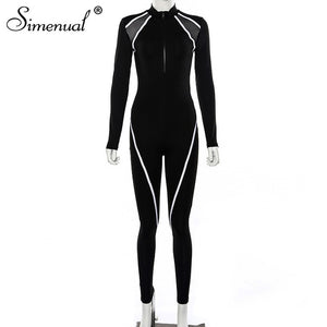 Fitness Casual Sporty Long Sleeve Jumpsuit