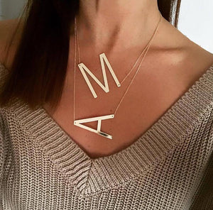 Large Initials Necklace