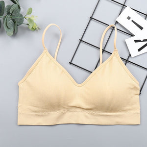 Elastic Gathering Bralette Tube Top