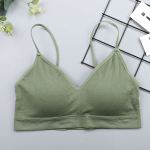 Elastic Gathering Bralette Tube Top