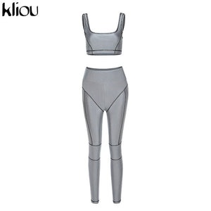 Crop top leggings 2  piece set tracksuits