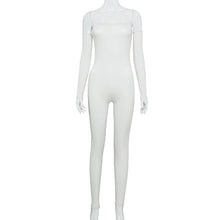 Load image into Gallery viewer, long sleeve slash neck sexy bodycon jumpsuit
