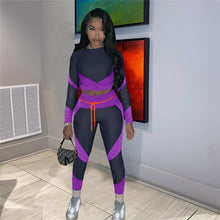 Load image into Gallery viewer, Fall Two Piece/Color  Tracksuit
