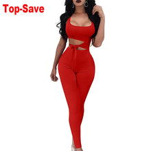 Load image into Gallery viewer, Casual Solid Bodycon Overall Pants/Rompers
